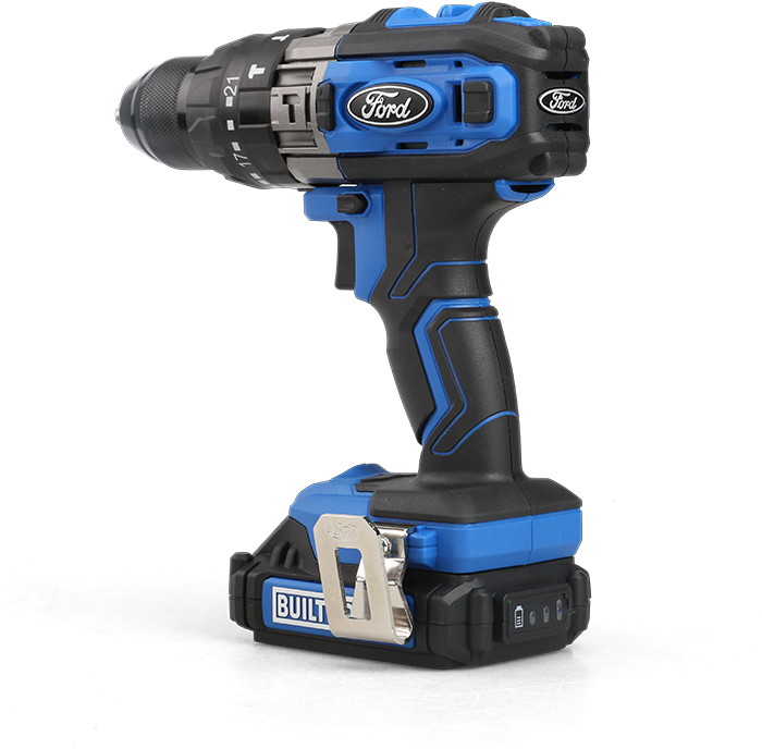Ford Tools F18 18v Cordless Impact Drill - Workzone 12v Li Ion Cordless Drill Clipart (800x800), Png Download