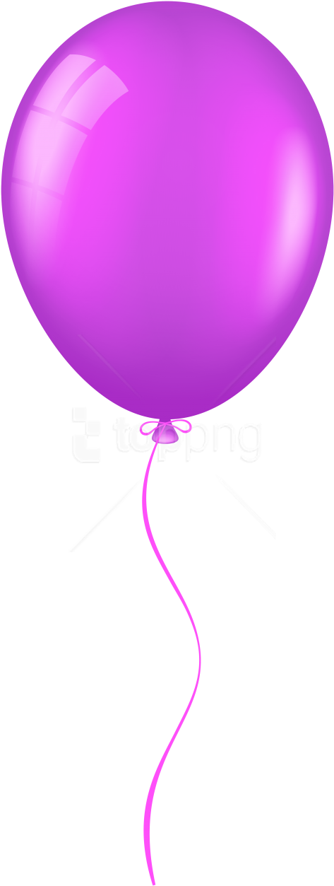 Free Png Download Purple Balloon Clipart Png Photo - Transparent Background Purple Balloon Clipart (480x1276), Png Download