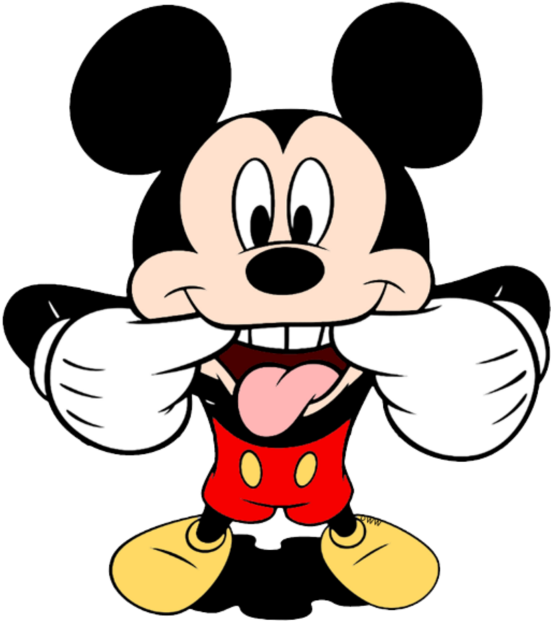 Mickey Mouse Cartoon Face