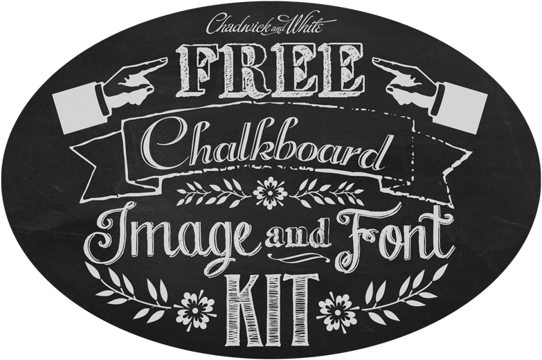 Fonts And Images Kit Kimberly Studios - Chalkboard Scroll Png Free Clipart (800x533), Png Download