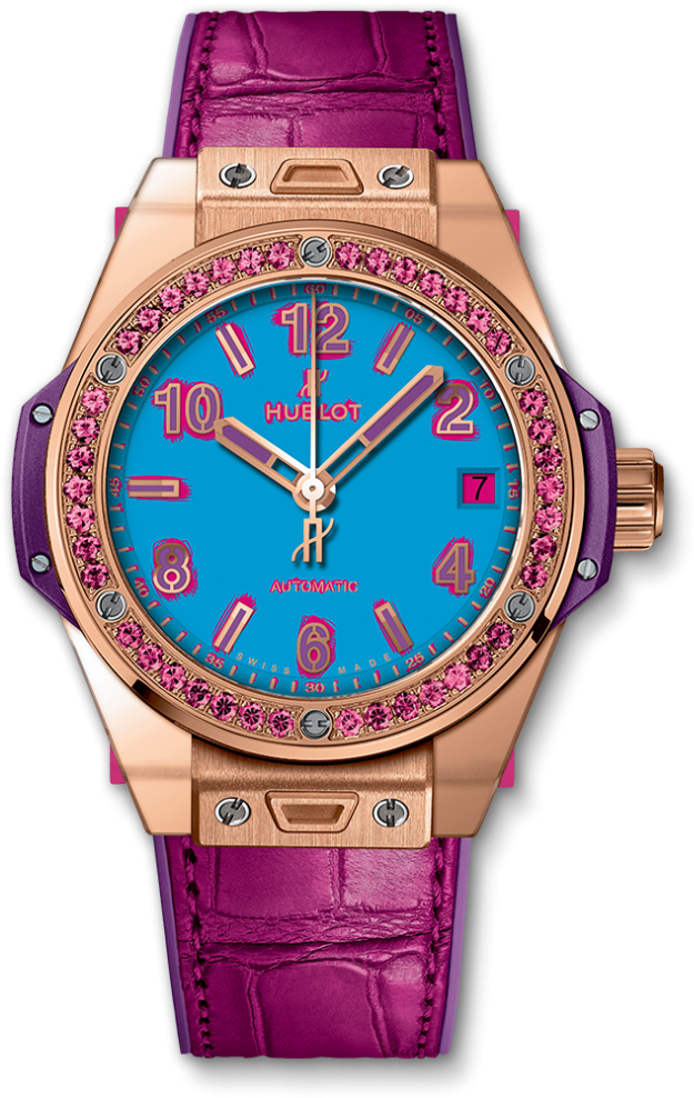 Big Bang One Click Pop Art King Gold Rose - Hublot Pop Art Watch Clipart (1000x1000), Png Download