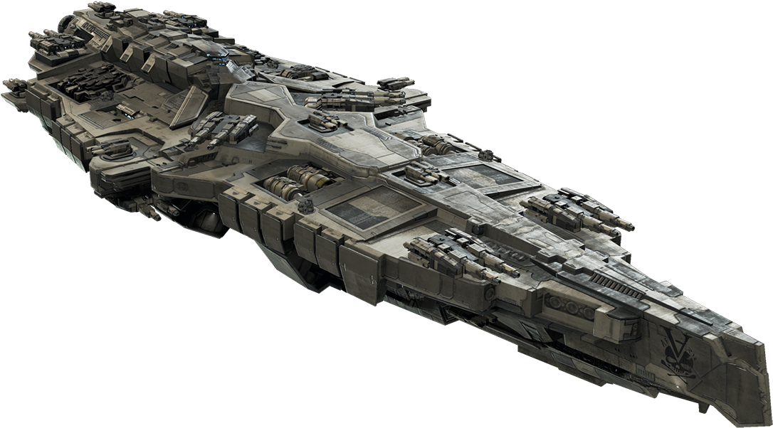 In The Sci Fi Game Dreadnought, You Take The Helm Of - Sci Fi Capital Ship Clipart (1098x725), Png Download
