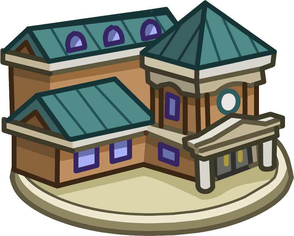 School Building Icon Png Map Iconsschool Building Icon - Club Penguin House Icon Clipart (980x784), Png Download