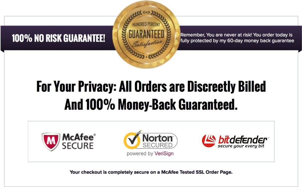 100% Satisfaction Guaranteed Or Money Back - Intel Security Clipart (975x602), Png Download