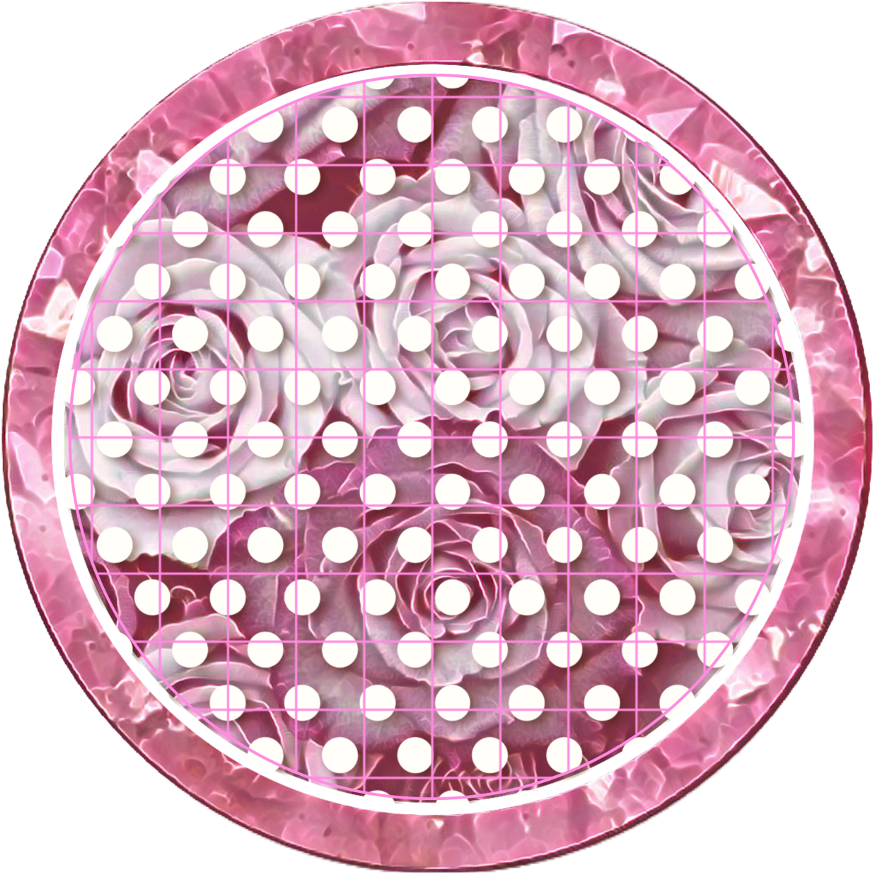 Icon Pink Pinkicon Roses Flowers Icons Backgroundsticke - Circle Clipart (1024x1024), Png Download