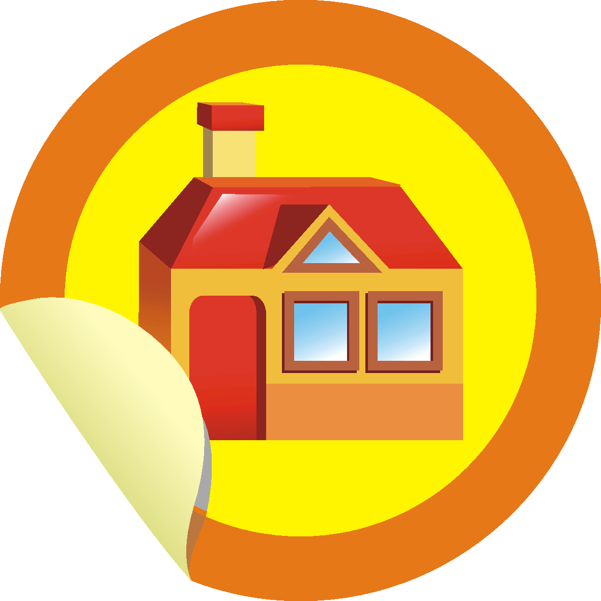 Sticker Printing - Building Clipart (1181x1181), Png Download