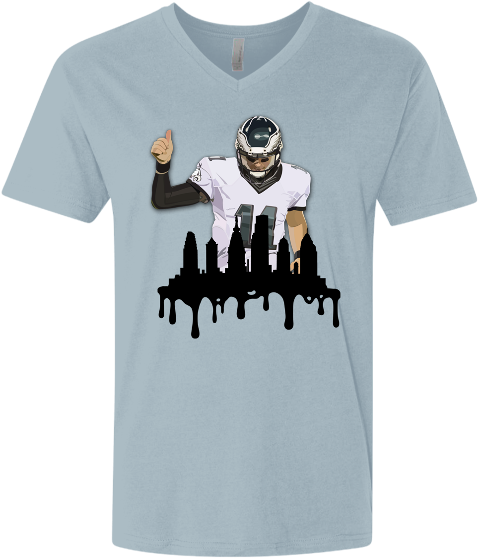 Carson Wentz Fitted V-neck / Philadelphia Eagles - Tequila Shots T Shirts Clipart (1155x1155), Png Download