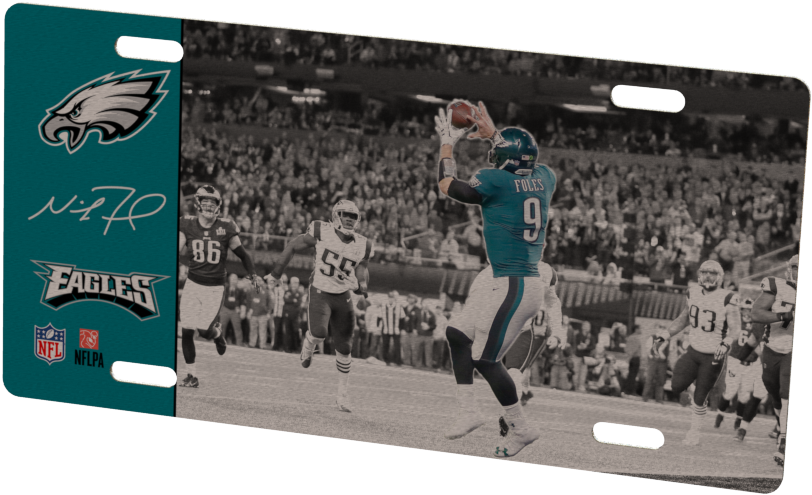 Philadelphia Eagles Nick Foles Metal Photo - Philadelphia Eagles Clipart (1024x768), Png Download