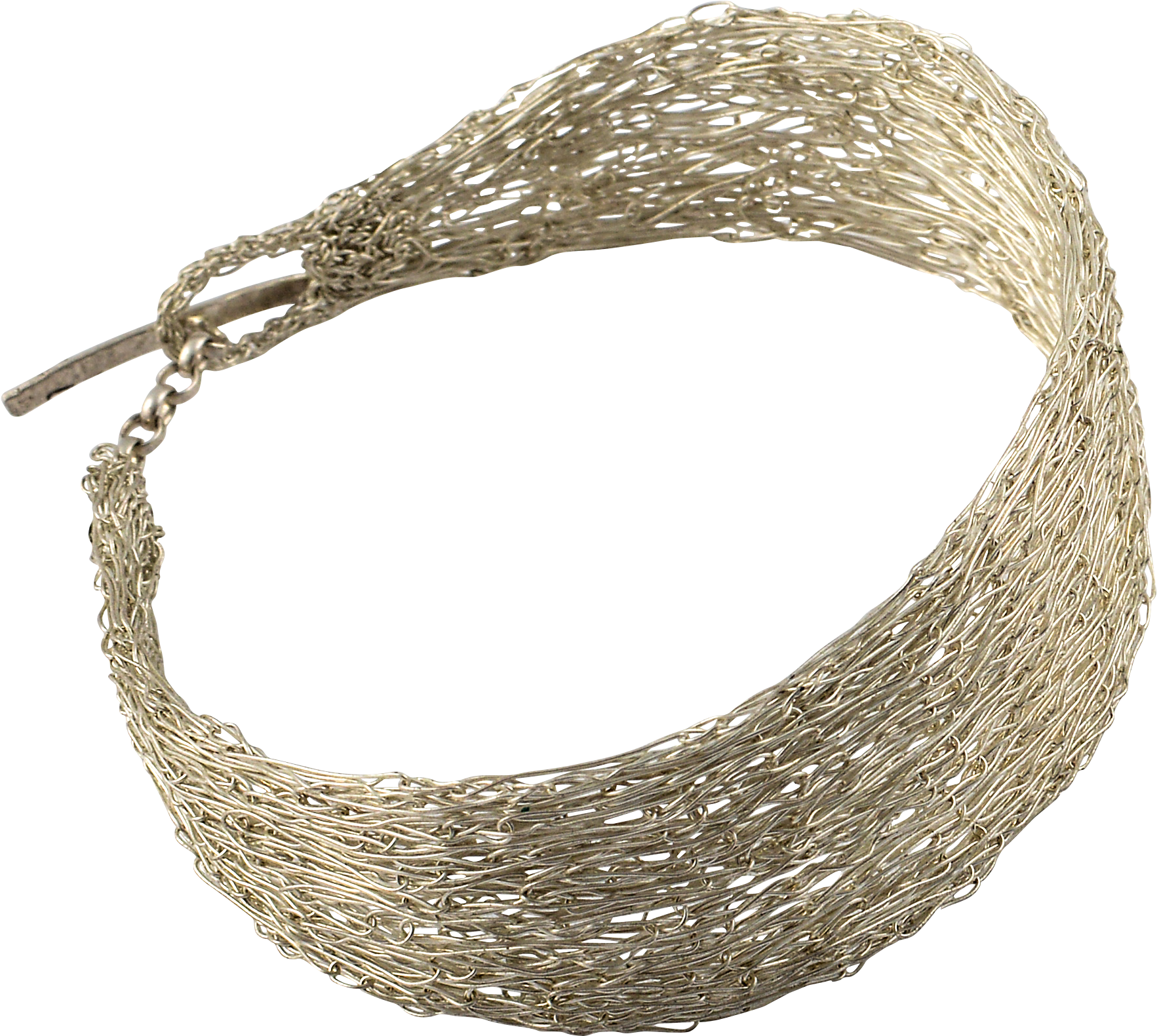 Wide Silver Thresh Bracelet - Bracelet Clipart (2691x2018), Png Download