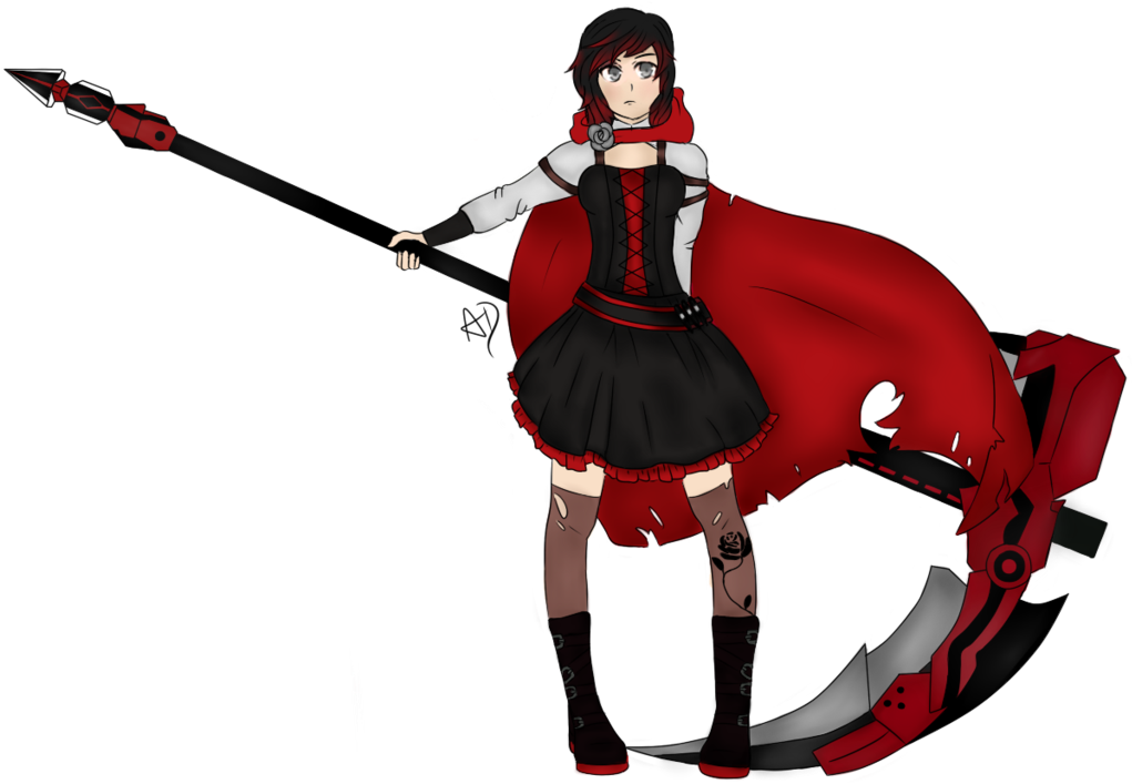 Ruby Rose By Absolutedespair Clipart (1021x707), Png Download