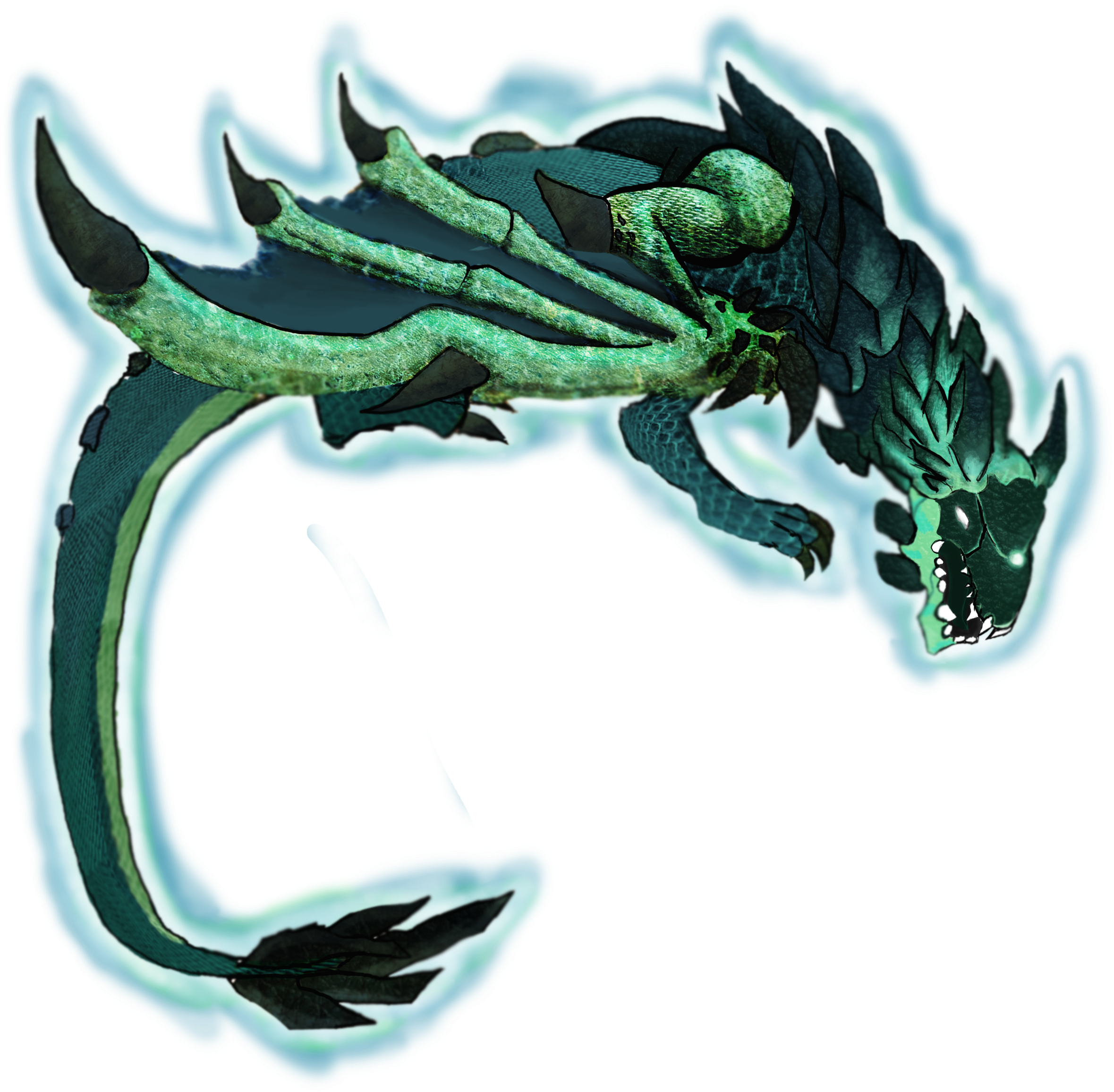 Dragaura2 - Dragon Clipart (2709x2487), Png Download