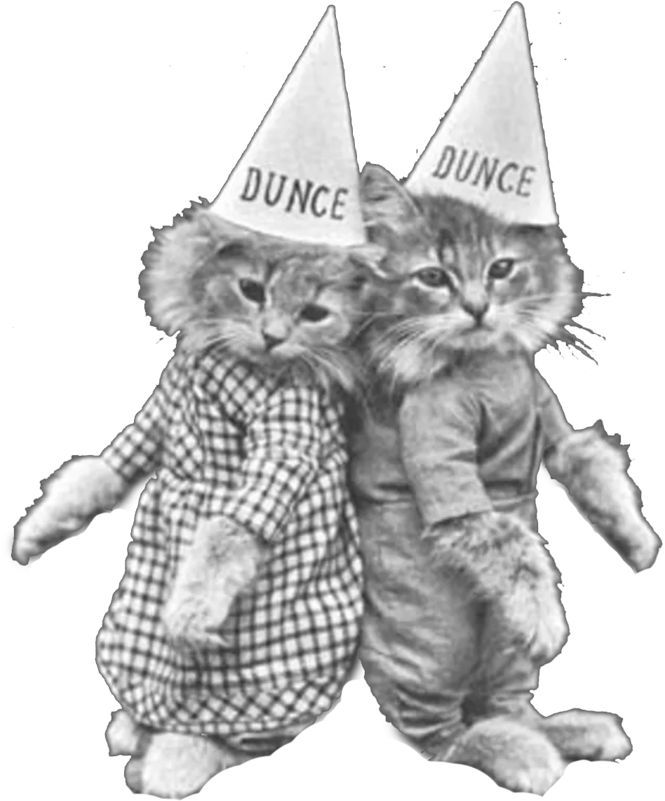 April 19, 2017 At - Vintage Cats Dressed Up Clipart (1006x1408), Png Download