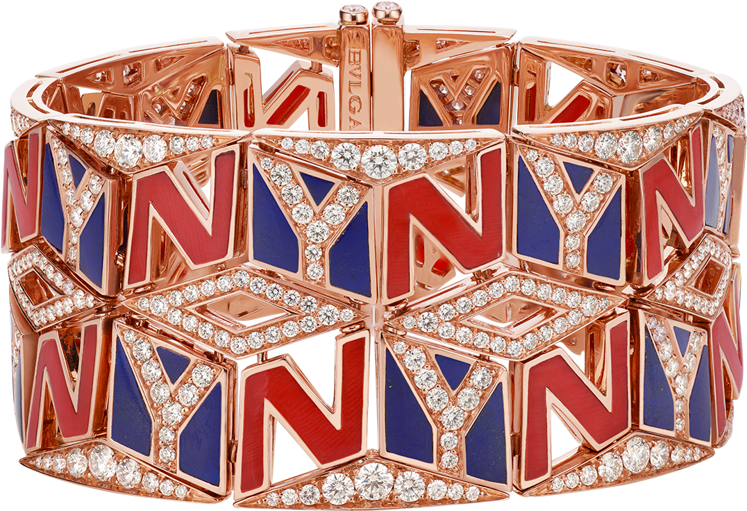 Bulgari New York Collection Bracelet Bracelet Rose - Bangle Clipart (1800x1405), Png Download