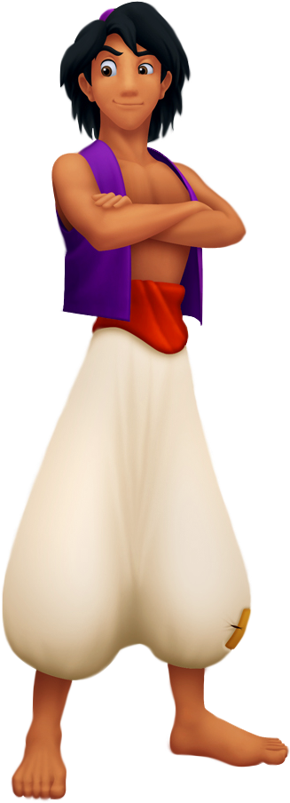 Transparent Aladdin Png Cartoon - Cartoon Aladdin Clipart (402x945), Png Download