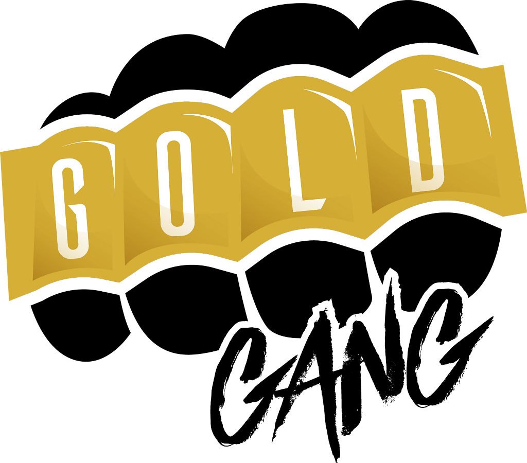 Gold Sticker - Gold Gang Clipart (1024x900), Png Download