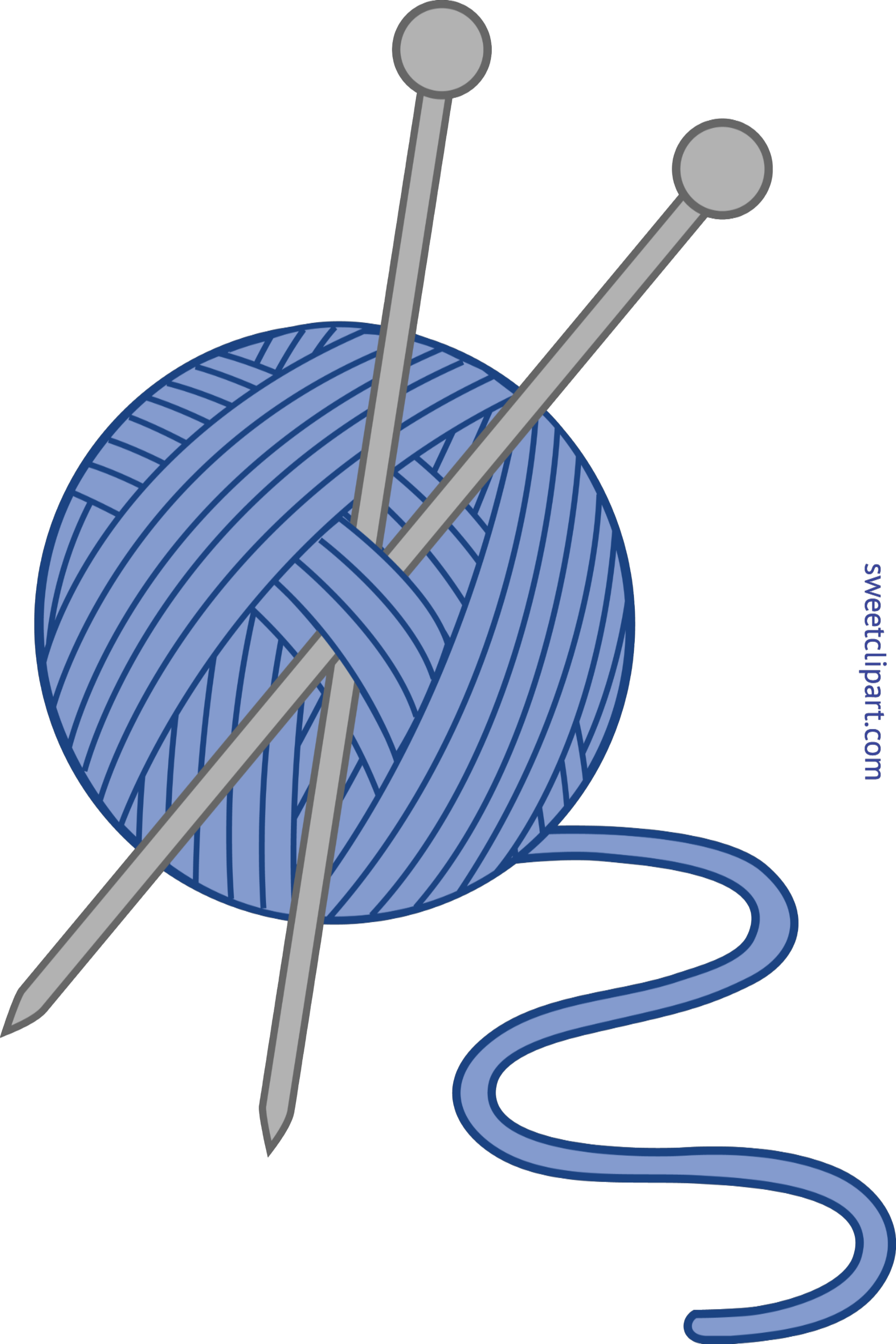Knitting At Getdrawings Com - Knitting Needles Clip Art - Png Download (3206x4809), Png Download