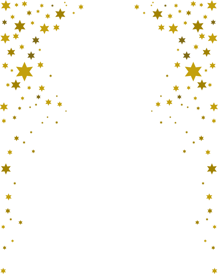 Vector Border Stars Free Download Image Clipart - Transparent Background Gold Star Transparent - Png Download (845x1059), Png Download