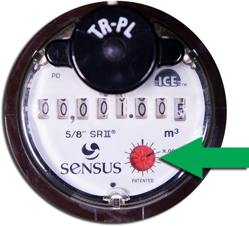 Photo Of Sensus Meter - Sensus Water Meter Leak Indicator Clipart (1000x901), Png Download