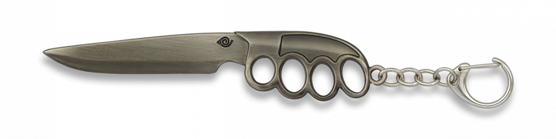 Knuckles Keychain Albainox - Brass Knuckles Clipart (1140x286), Png Download