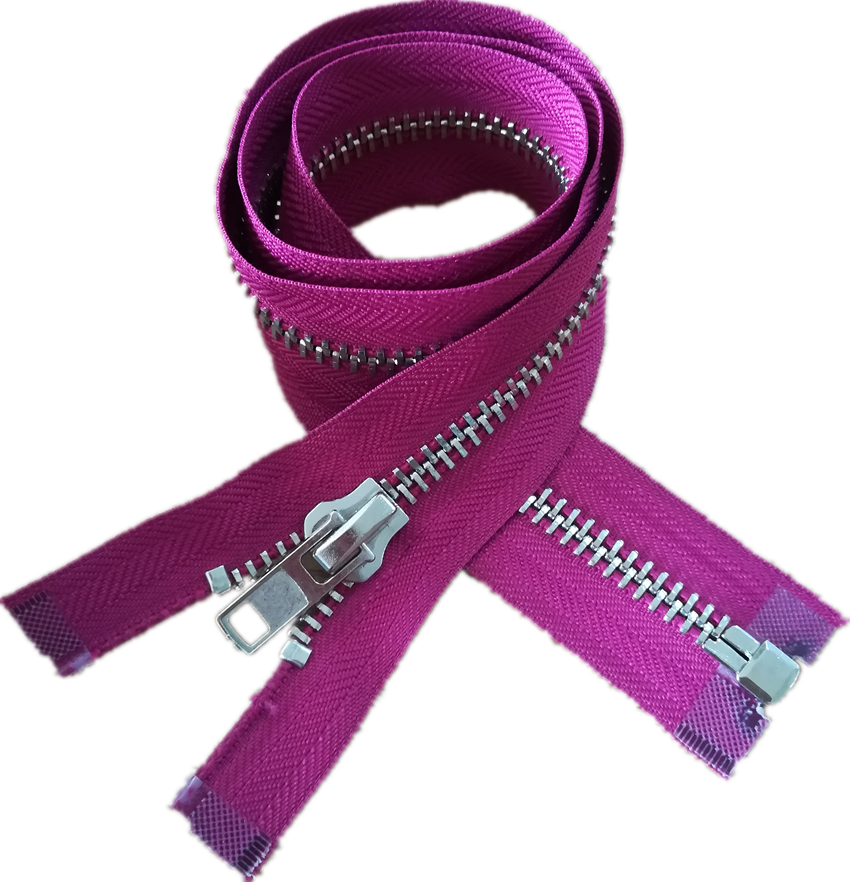 No8 Light White Gold Paint Teeth Metal Zipper 60cm - Strap Clipart (850x882), Png Download