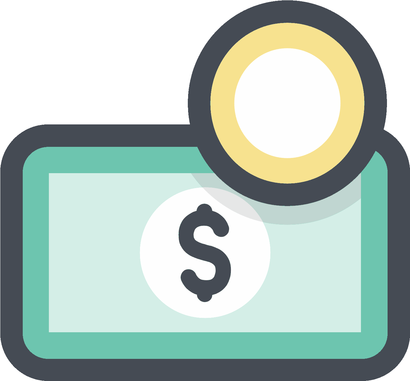 Cash Icon Png , Png Download - Efectivo Png Clipart (1371x1274), Png Download