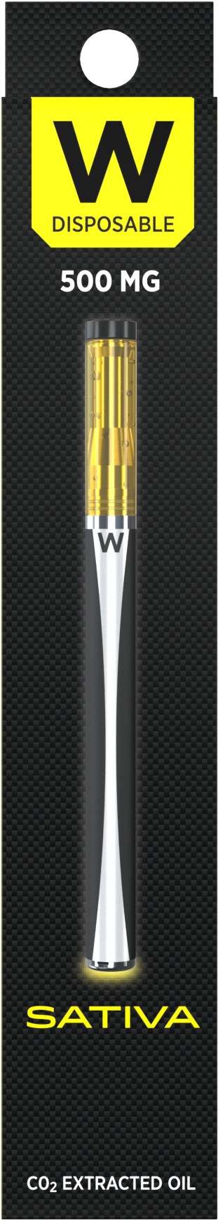 Durban Poison Sativa 500mg Vape Pen By W Vapes - Paper Product Clipart (2000x2000), Png Download