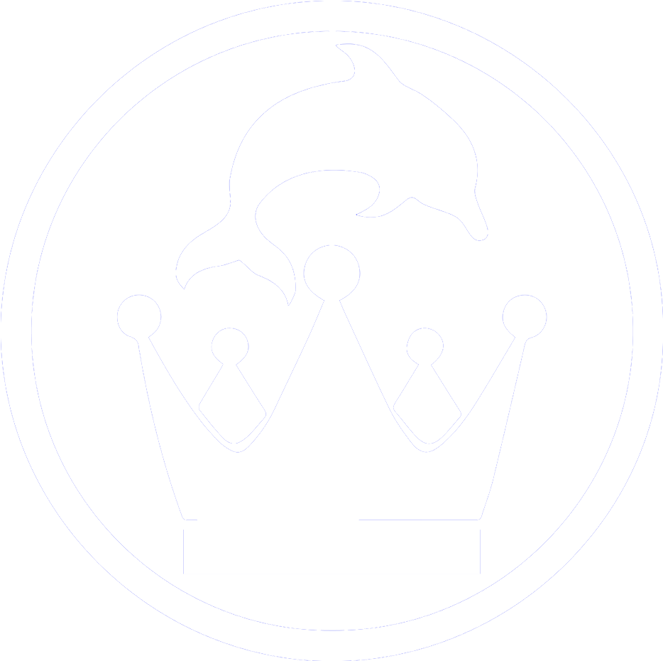 Royal Dolphin Swim - King Crown Logo Clipart (1024x1024), Png Download