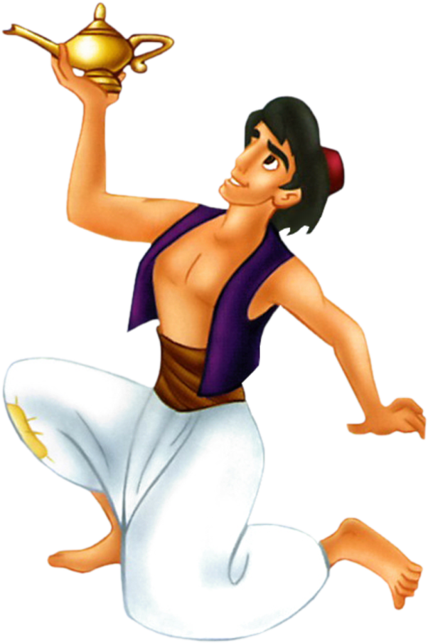 Aladdin Aladdin E A Lâmpada Mágica Png - Aladdin And The Magic Lamp Cartoon Clipart (609x902), Png Download