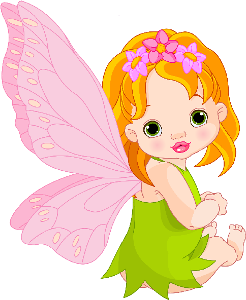 Beautiful Fairy Clipart At Getdrawings - Cartoon Baby Fairy - Png Download (600x600), Png Download