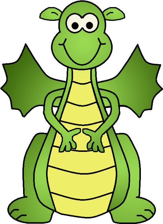 Fairy Tale Dragon Clipart - Fairy Tale Characters Clipart - Png Download (570x768), Png Download