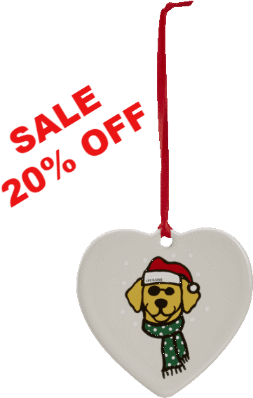 Doggy Santa Ornament - Cartoon Clipart (570x570), Png Download