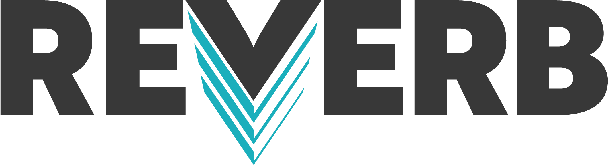 Reverb Primary Logo Color 01 - Emblem Clipart (2325x801), Png Download