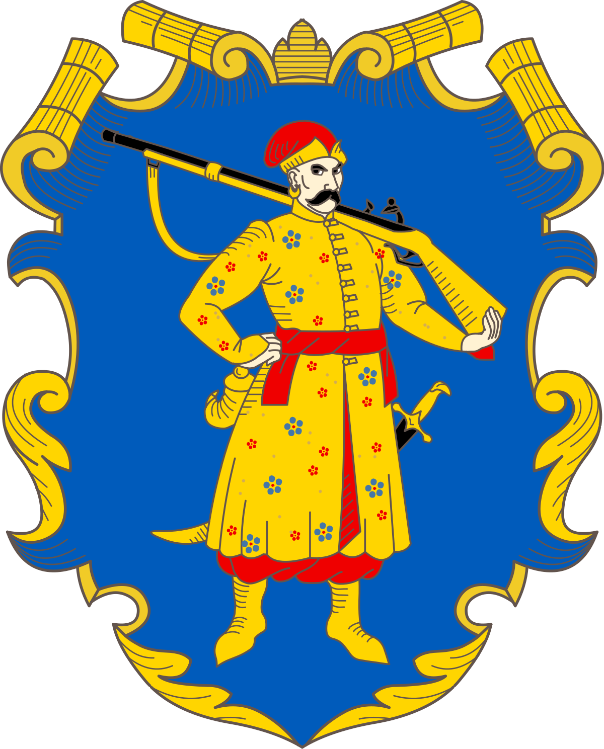 Alternate Flag Of Ukraine Clipart (1200x1489), Png Download