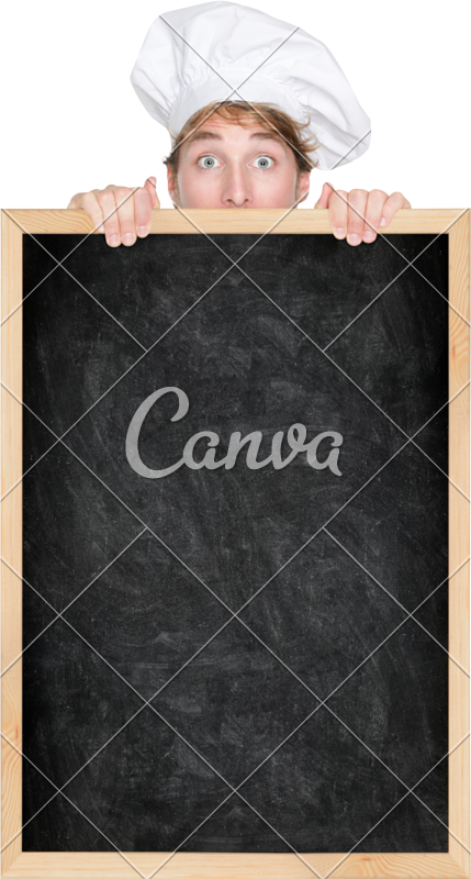 Funny Chef Showing Photos By Canva - Girl Clipart (429x800), Png Download