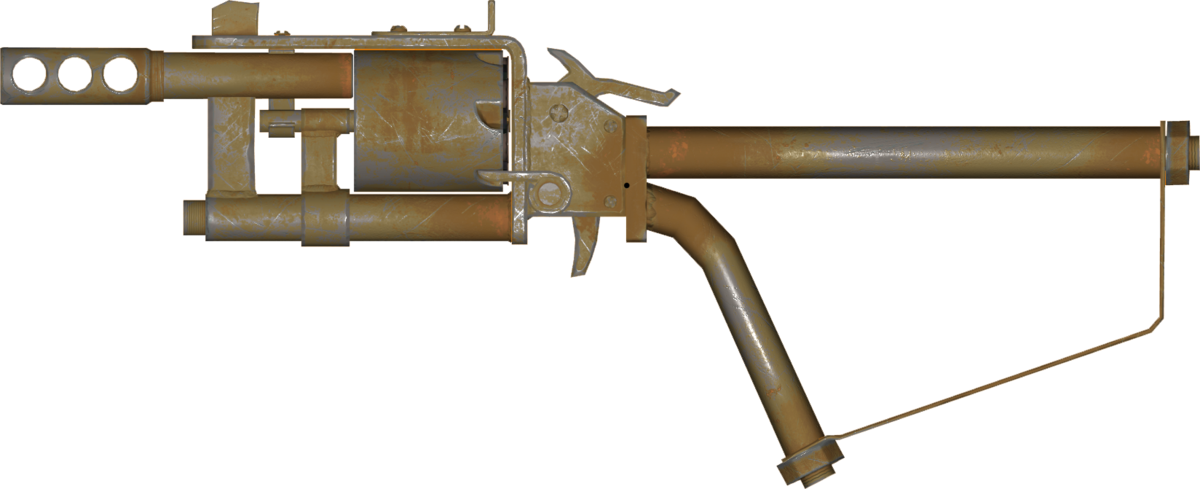 Pipe Revolver Rifle - Bolt Action Pipe Rifle Clipart (1200x489), Png Download