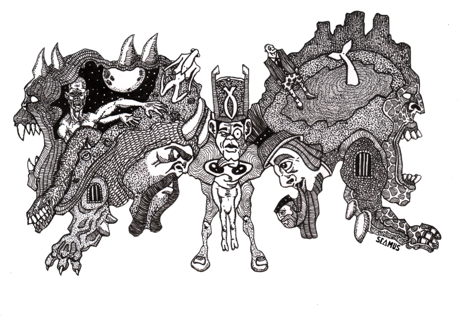 %22on Demon's Wings%22 Clipart (1000x655), Png Download