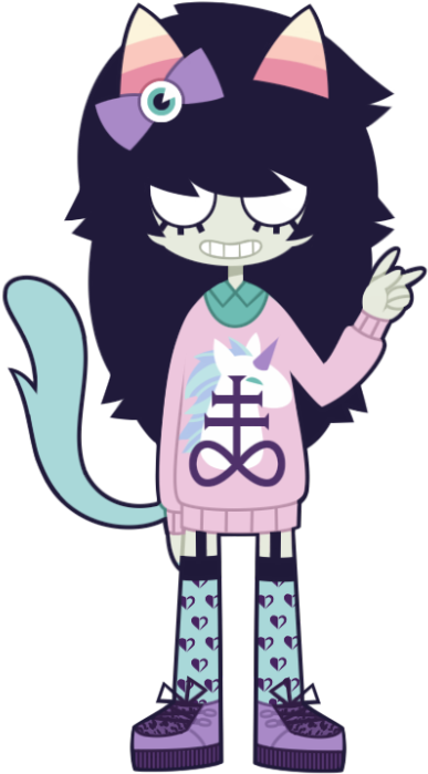 Homestuck Pastel Goth Pastel Grunge Soft Grunge Meulin - Nepeta Leijon Pastel Goth Clipart (497x750), Png Download