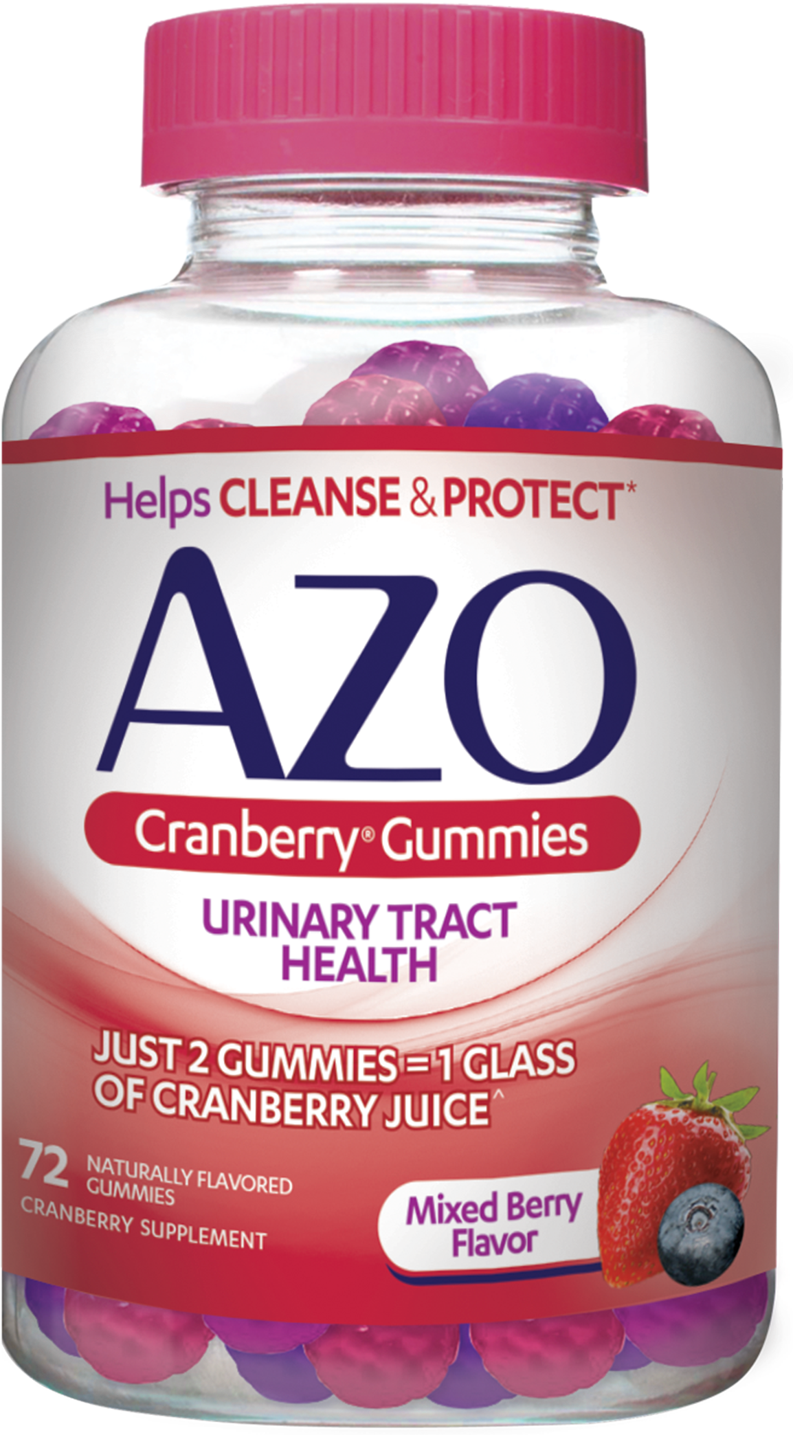Azo Cranberry Gummies - Frutti Di Bosco Clipart (1632x2100), Png Download