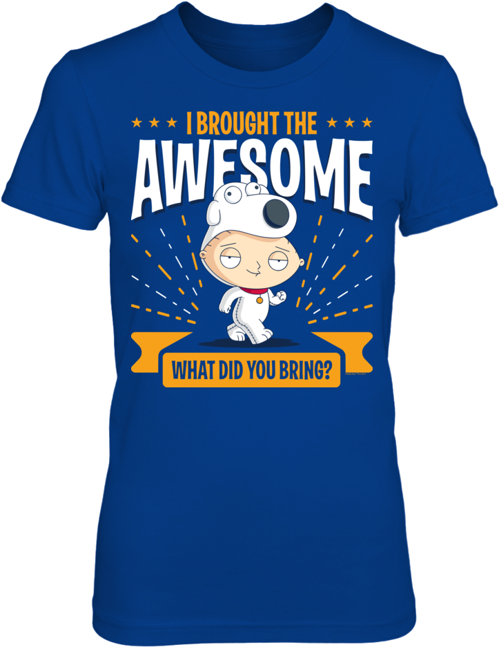 I Brought The Awesome Front Picture - Dodgers Fan Shirts Clipart (1000x1000), Png Download