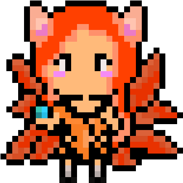 Foxfire Ahri - Cartoon Clipart (1200x1200), Png Download