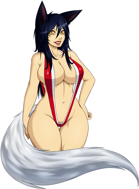 Ahri - Cartoon Clipart (500x665), Png Download