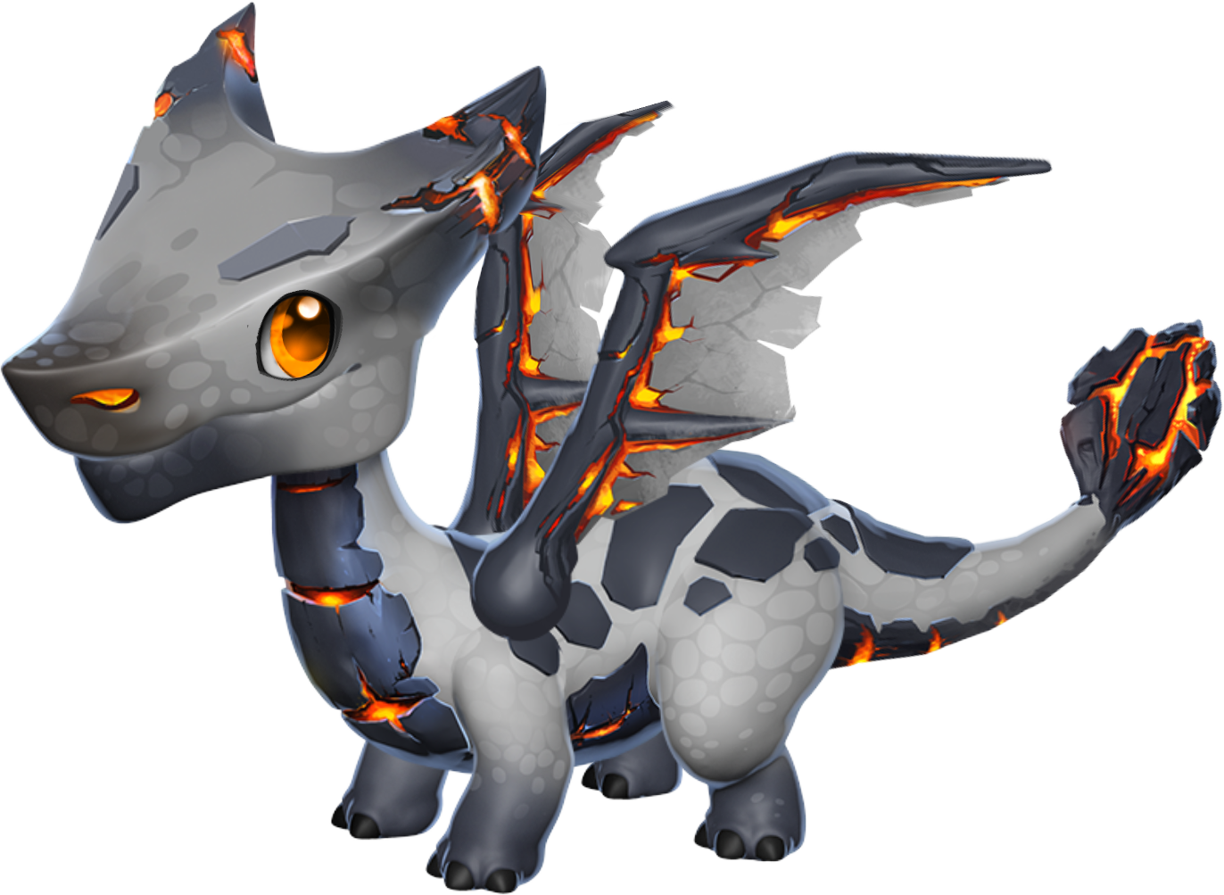 Ash Dragon - Dragon Mania Legends Ash Clipart (1372x1003), Png Download