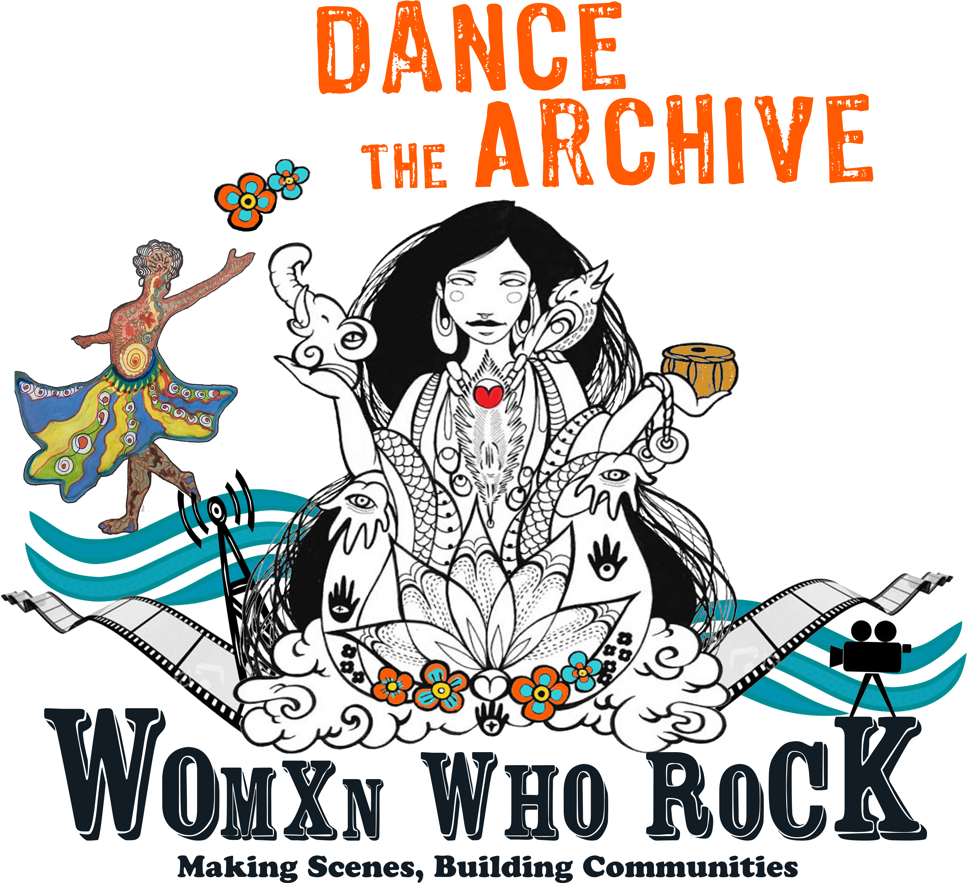 Women Who Rock Making Scenes Building Communities Png - Women Who Rock Clipart (3498x3217), Png Download