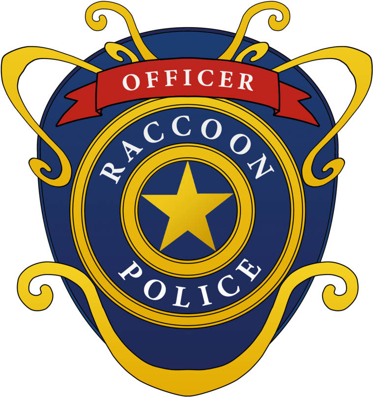 Racoon Badge By Ploterka - Racoon Police Department Logo Clipart (759x807), Png Download