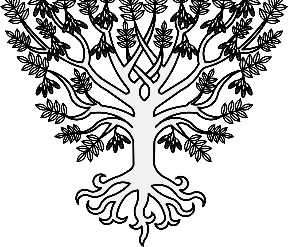Ash Tree Eradicated Heraldic Ash Tree Clipart Large Size Png Image