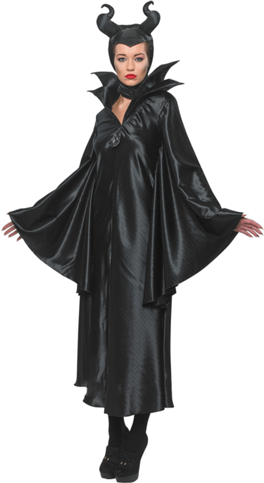 Adult Disney Movie Maleficent Costume - Disney Characters Fancy Dress Clipart (600x951), Png Download
