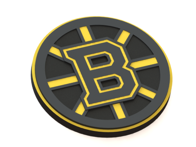 Boston Bruins Logo 3d Print Boston Bruins Clipart Large Size Png