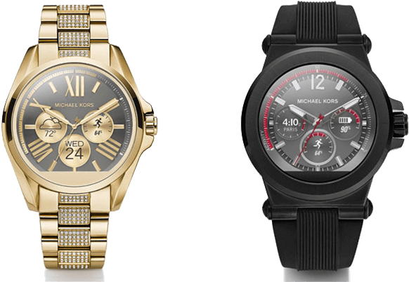 All Style And Substance In Michael Kors Access Smartwatch - Michael Kors Mens Smart Watch Clipart (905x500), Png Download