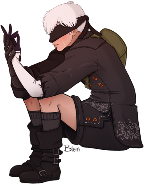 Fanart9s - Nier Automata 9s Arm Clipart (540x625), Png Download