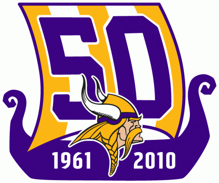 Minnesota Vikings Iron On Stickers And Peel-off Decals - Minnesota Vikings 50 Years Clipart (750x930), Png Download